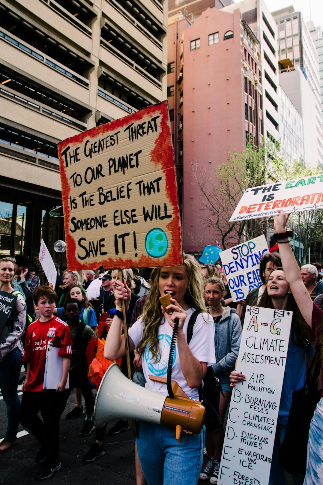 activist protest signs