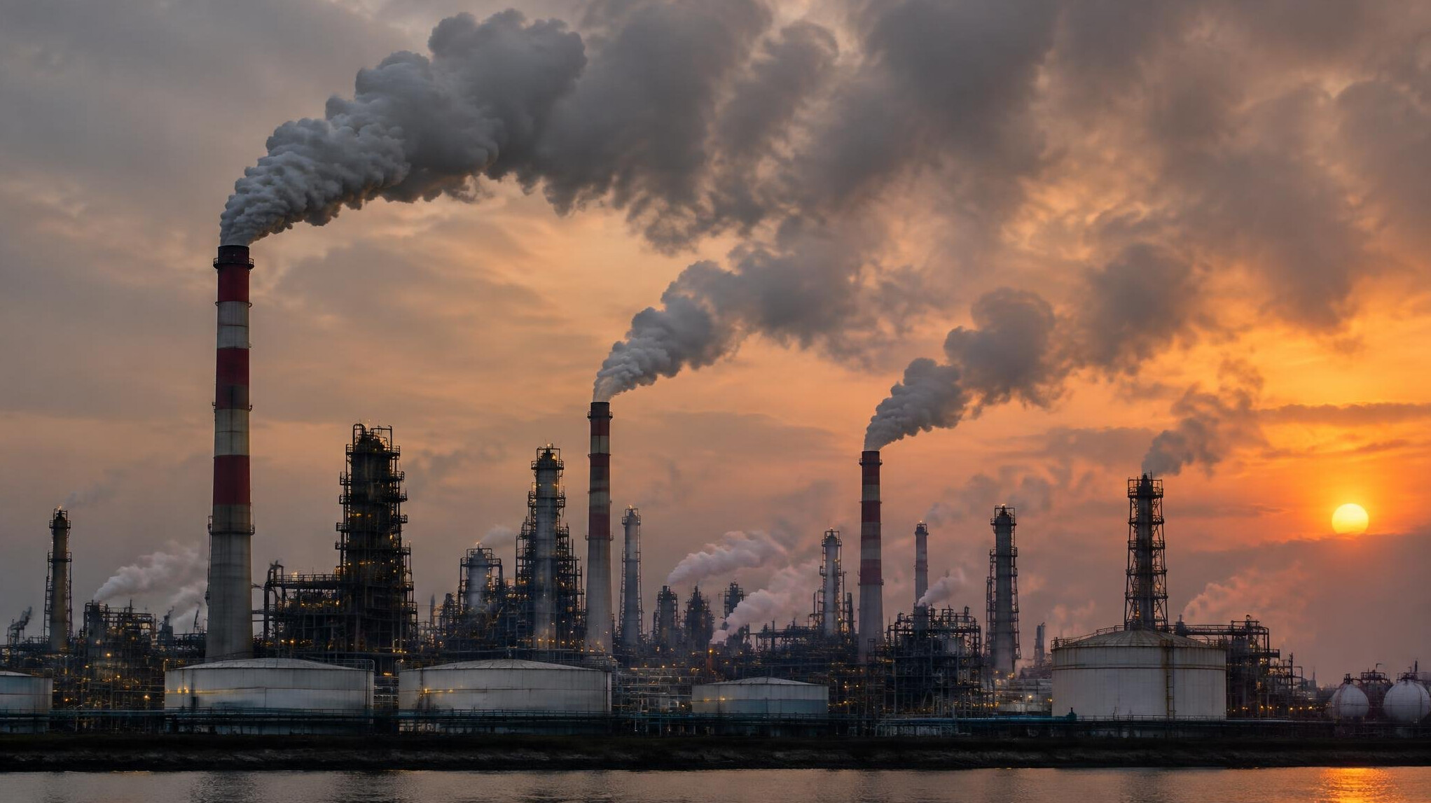 factory emitting smoke